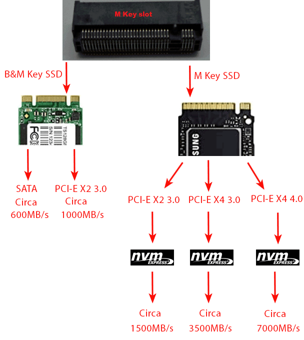 differenze m key ssd