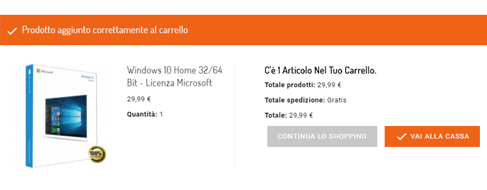 comprare microsoft windows 10