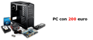 assemblare pc 200 euro