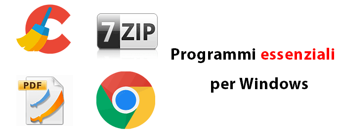 programmi essenziali windows