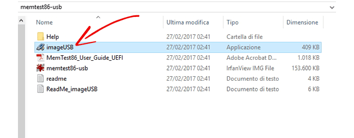 usare memtest86 usb