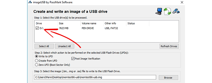 usb memtest