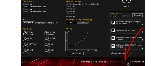 bios asus rog