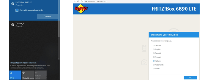 installazione router FRITZ!Box