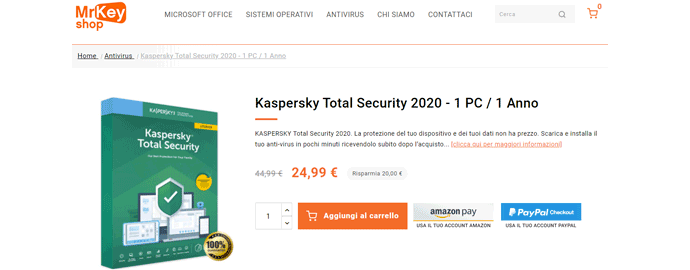 kaspersky licenza