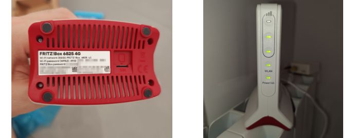 accensione modem router 6825