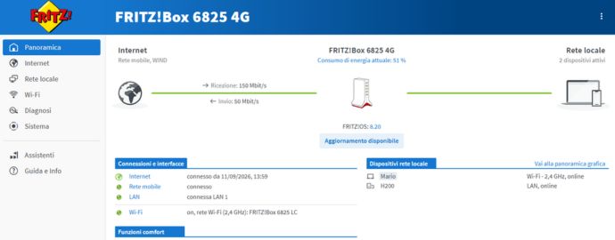 configurazione primo avvio FRITZ!Box 6825